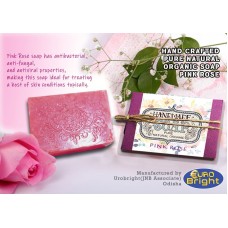 Pink Rose Handmade Organic Soap 120 Gms