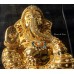 Ganesh Golden4 Sitting Non Metal in Transparent Box 1729