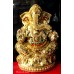 Ganesha Golden3 Non Metal Idol in Transparent Box 1720