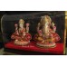 Laxmi Ganesha 2 Fibre Non Metallic Statue set in Transparent Box 1737