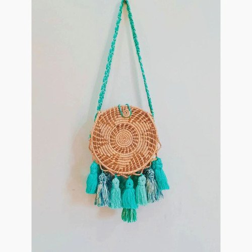 Sabai Grass and Tassels Sling Bag Ladies