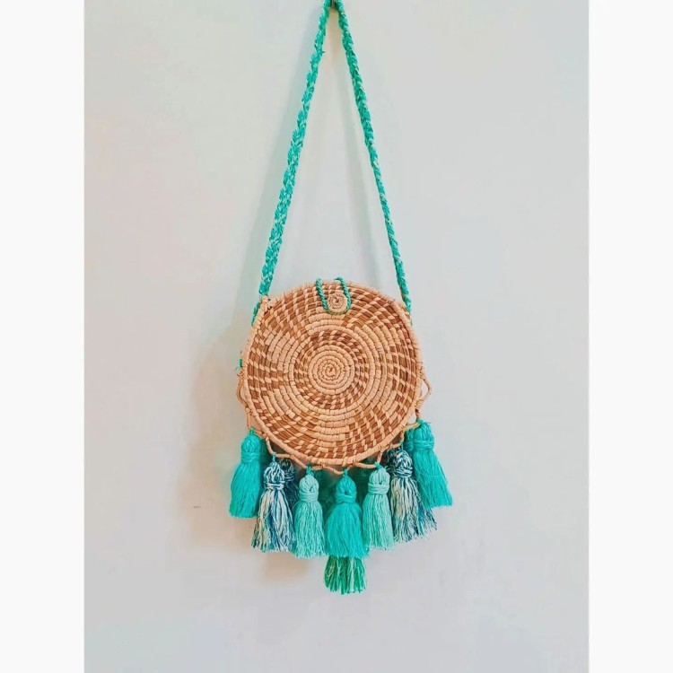 Buy Antlantic wood store Coconut Shell Beaded Sling bag for Women |  Crossbody Long Strap Purse | Handmade Natural Style| Hanging Purse  (Multicolour) at Amazon.in