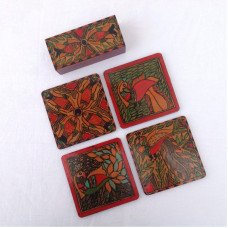 HAND-PAINTED MADHUBANI COASTERS