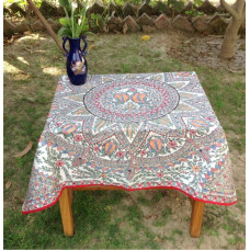 HAND-PAINTED MADHUBANI TABLE CLOTH 1