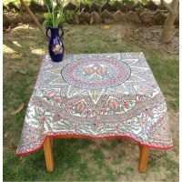 HAND-PAINTED MADHUBANI TABLE CLOTH