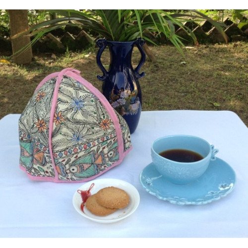 HAND-PAINTED MADHUBANI TEA COZY