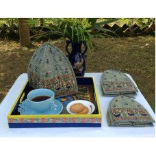 HAND-PAINTED MADHUBANI TEA COZY