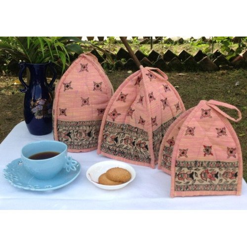 HAND-PAINTED MADHUBANI TEA COZY