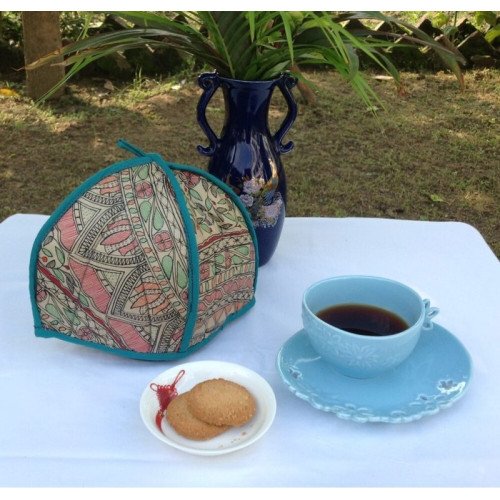 HAND-PAINTED MADHUBANI TEA COZY