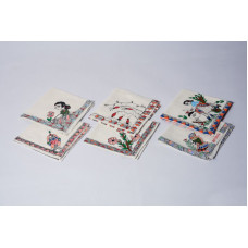 Madhubani Hand Painted Dinner Napkin 1
