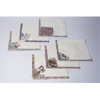 Madhubani Hand Painted Dinner Napkin