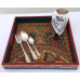 Madhubani , Hand Painted Serving Tray 1 Madhubani , Hand Painted Serving Tray 1