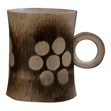 Handmade Wooden Cup 12 cm x 8 cm x 16 cm Brown