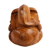 Handmade Wooden Lord Ganesh 12 cm x 6 cm x 15 cm Brown KFACPC 15