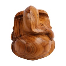Handmade Wooden Lord Ganesh 12 cm x 6 cm x 15 cm Brown KFACPC 15