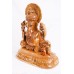 Handmade Wooden Sleeping Lord Ganesh 12 cm x 6 cm x 15 cm Brown