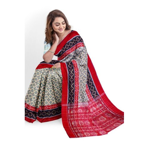 Sambalpuri Flower Paper Saree