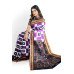 Sambalpuri Violet Black Satta Saree