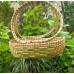 Sabai Grass  Fruit Flower Multipurpose Basket with handle oval gift hamper