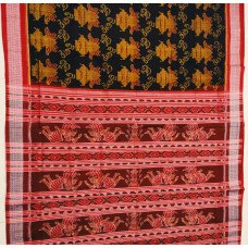 Sambalpuri Black Printed Saree