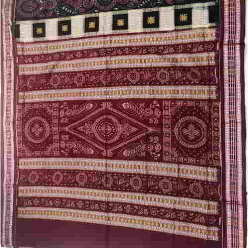 Sambalpuri Black With Brown Saree