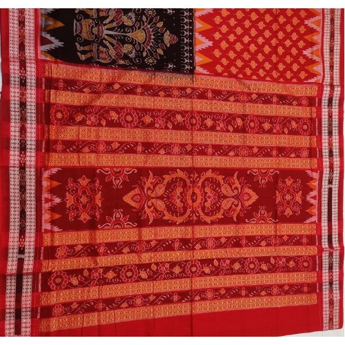 Sambalpuri Hand Woven Double Colour Saree