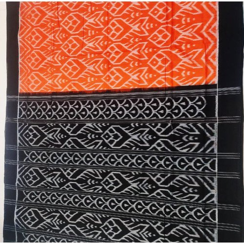 Sambalpuri Handwoven Fish Printed Saree