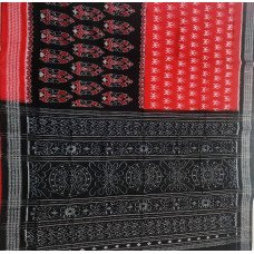 Sambalpuri Red Cotton Saree