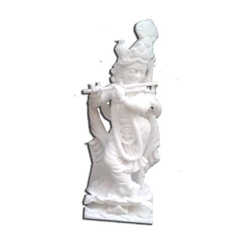 White Marble Krishna Statue