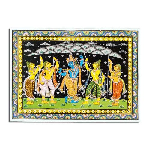 Krishna Lifts Giri Govardhan 2