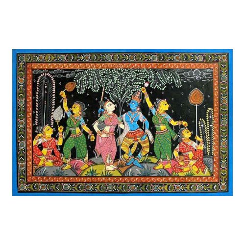 Radha Krishna With Gopis 2