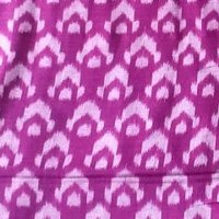 Ladies Deep Pink White Print  Cotton Kurti Peice