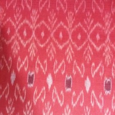 Ladies Fabrics Red White Print Cotton Kurti Peice