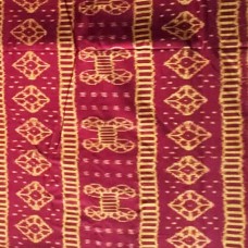 Ladies Fabrics Red Yellow Print Cotton Kurti Peice