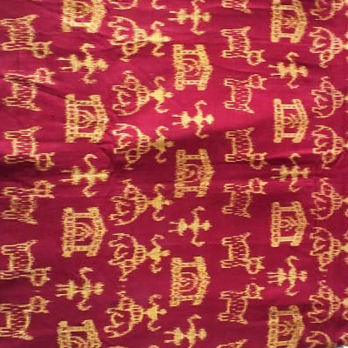 Ladies Fabrics Red Yellow Print Cotton Kurti Piece 3
