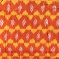 Ladies Fabrics Yellow- Orange Cotton Kurti Peice