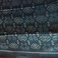 Sambalpuri Ladies Black Fabric Kurti Piece unstiched ikkat design