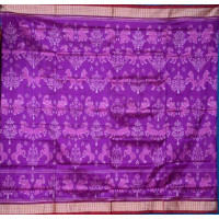 Sambalpuri Jammu Colour Patta Silk Saree Sambalpuri Jammu Colour Patta Silk Saree