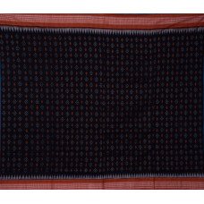 Sambalpuri Masharaj Black & Brown Paper Cotton Saree