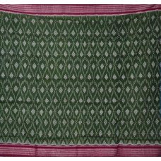 Sambalpuri Mini Boarder Light Green & Maroon Colour Paper Cotton