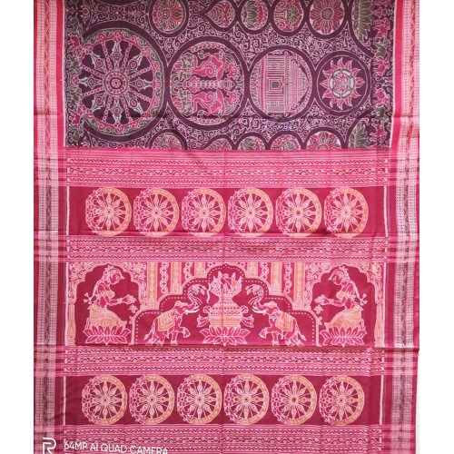 Sambalpuri Chakra Print Saree