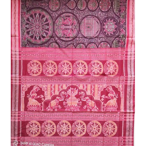 Sambalpuri Chakra Print Saree