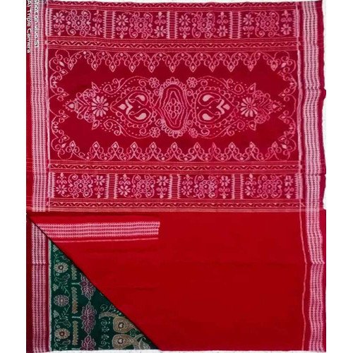 Sambalpuri Deep Green Saree