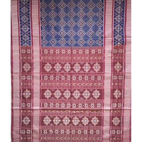 Sambalpuri Double Border Printed Saree