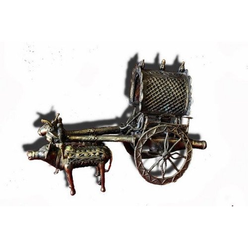 Brass Dokra Bullock Cart