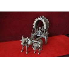 Brass Dokra Bullock Cart