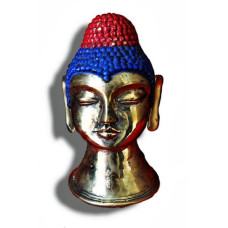 Brass Dokra Figurine-Goutam Buddha Head 1