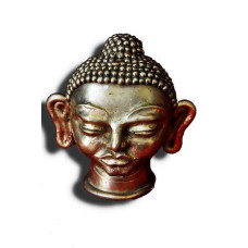 Brass Dokra Figurine-Goutam Buddha Head 2