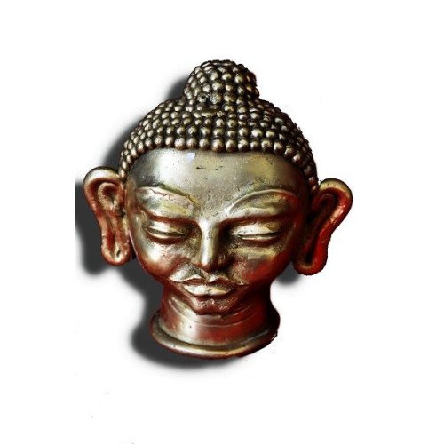 Brass Dokra Figurine-Goutam Buddha Head