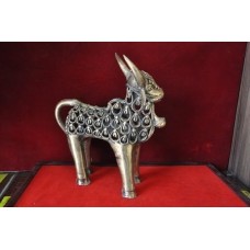 Brass Dokra Figurine - Kamadhenu Cow
